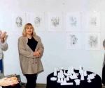 Vernisáž výstavy Elena BRESTENSKÁ: KRESBA / Anna LAŠŠÁKOVÁ: KERAMIKA / Beata TARJÁNYIOVÁ: BYTOVÝ TEXTIL, 27. november 1992